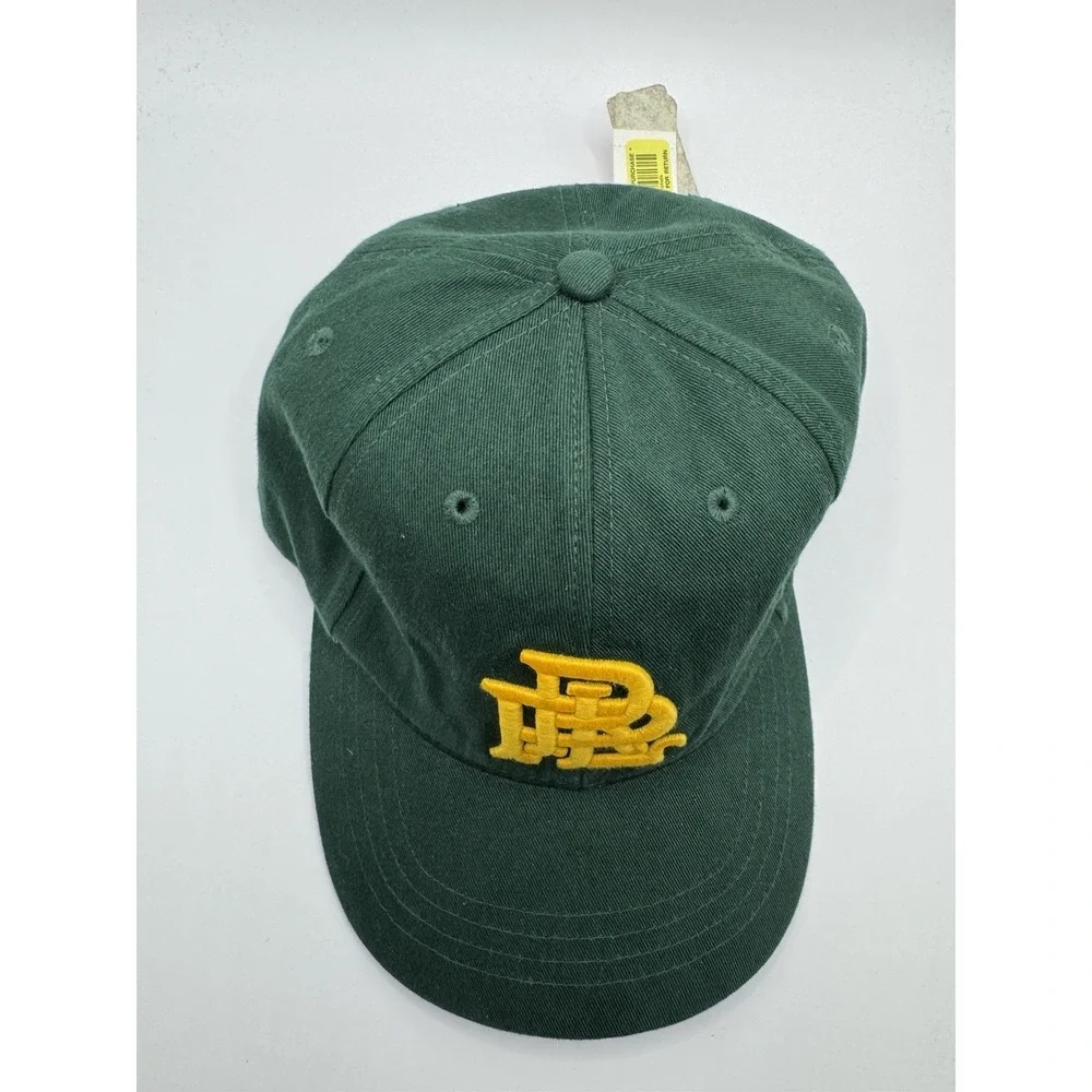 VTG Polo Ralph Lauren Hat PRL Monogram Green Yellow Strapback NWT - Picture 5 of 7